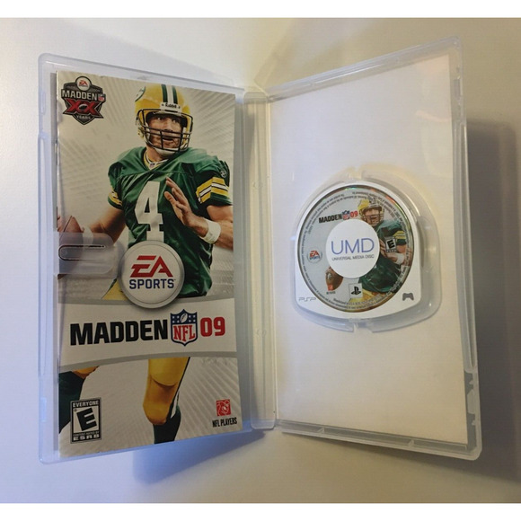 Madden 2009 (Sony PSP, 2008) EA Brett Farve Cover Greenbay Packers CIB Complete - Picture 4 of 5